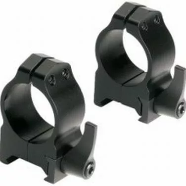 1" MEDIUM 0.925" QD 19MM DOVETAIL RINGS, BLACK