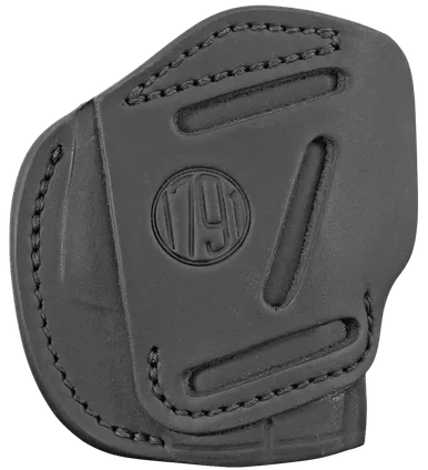 1791 Gunleather 3WH2SBLA 3-WayIWB/OWB Size 02 Stealth Black Leather Belt Loop Compatible w/ Ruger LCP Compatible w/ Glock 42 Compatible w/ S&W Bodyguard Ambidextrous Hand