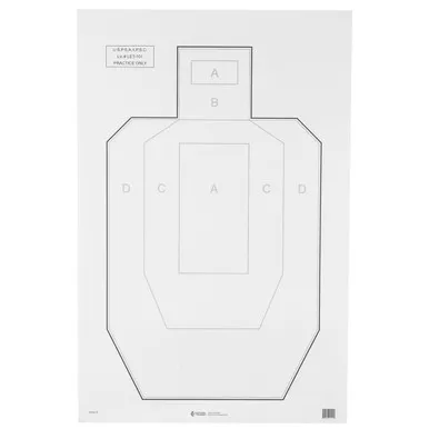 Action Target USPSA Paper Target 100 Pack