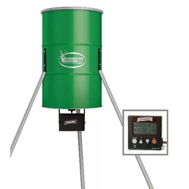 American Hunter Game Feeder Tripod With Digital Timer 350 lb