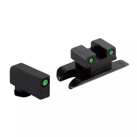 Ameriglo Optic Compatible Sight Set for Glock 43X/48 A-Cut Green with Black Front and Back