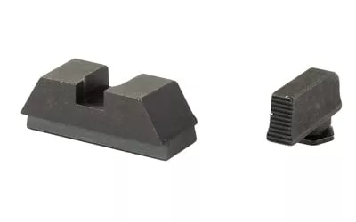 Ameriglo Optics Compatible Handgun Sight Set for Glock Flat Black .295? Rear 1L Tall Serrated Black .220? Front