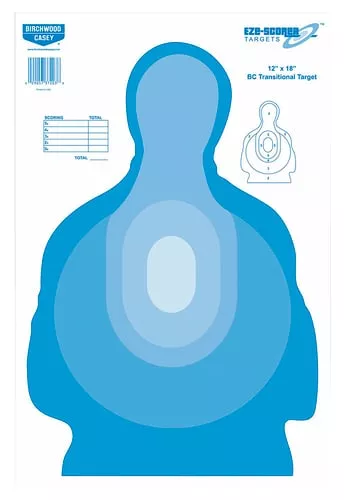 Birchwood Casey 37009 EZE-ScorerSilhouette Paper Target 12" x 18" 100 Per Pkg