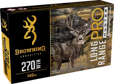 Browning Ammo B192502702 Long Range Pro270Win 140gr 20 Per Box/10 Case
