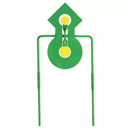 Champion .22 Double Reaction Metal Spinner Target Green Yellow