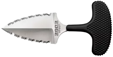 Cold Steel Urban Edge Fixed Blade Knife 2.5" Spear Point AUS-8A Stainless Blade Kray-Ex Handle Black