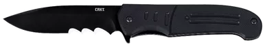 CRKT Ignitor Pocket Knife 3.5" Drop Point Black Blade with Veff Serrations