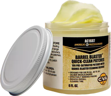 CVA Barrel Blaster Quick Clean Patches 6 oz Cotton