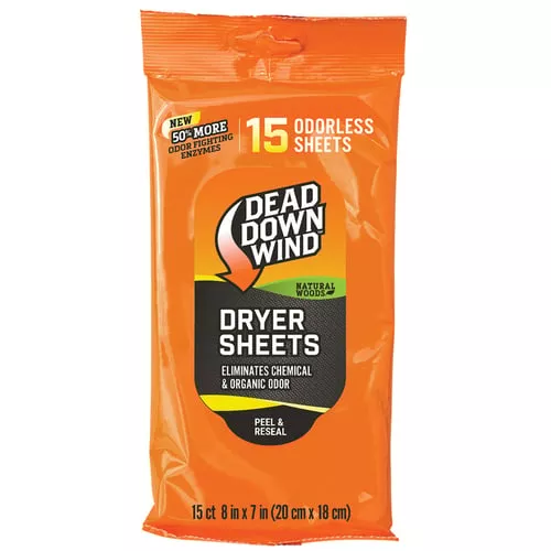 Dead Down Wind Dryer SheetsNatural Woods 15 pk.
