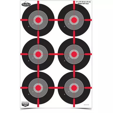 Dirty Bird 12x18" Multi-Bullseye 8pk