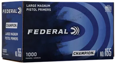 Federal 155 Champion Large Pistol Multi Caliber Handgun 1000 Per Box/5 Case