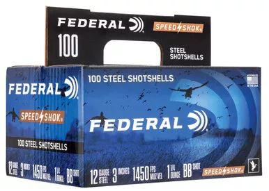 Federal WF142100BB Speed-Shok12Gauge 3" 1 1/4oz BBShot 100 Per Box/2 Case