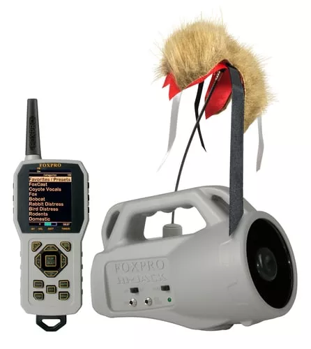 Foxpro HIJACK Hi-JackDigital Call Coyote Sounds Attracts Predators Features TX1000 Transmitter Gray ABS Polymer