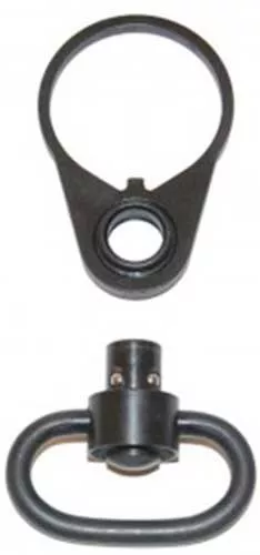 Guntec Usa QD Single Point Sling Adapter With Swivel Black