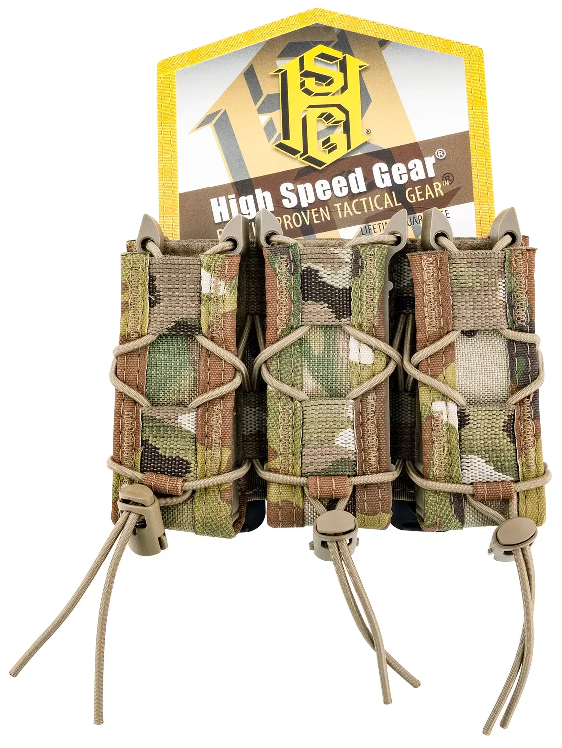 High Speed Gear TACO Mag Pouch Triple MultiCam & MOLLE Mount Pistol