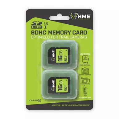 HME 16GB SDHC Memory Card 2-Pack