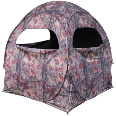 HME HMESS75 Spring Steel 75 Ground Blind Camo Polyester