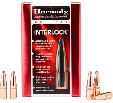 Hornady 3031 InterLock30 Cal .308 150 gr Spire Point 100 Per Box/ 15 Case
