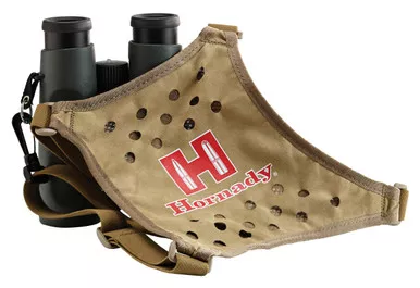 Hornady 99121 Binocular HarnessTan Red Logo Elastic Straps