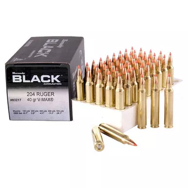 Hornady Ammo 204 Ruger 40gr V-MAX 50/Box