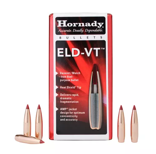 Hornady ELD-VT Rifle Bullets 22 cal .224 62 gr 100/ct