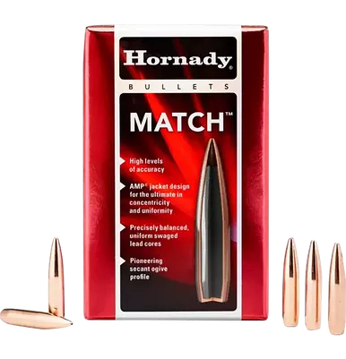 Hornady Match Bullets .270 Cal .277" 110gr BTHP 100/Box
