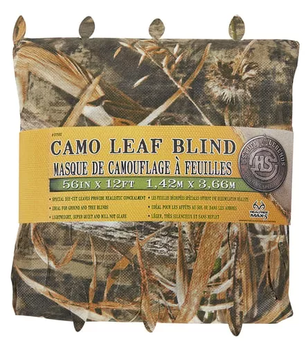 Hunters Specialties 07592 Camo Leaf BlindRealtree Max-5 Spun-Bonded Polyester