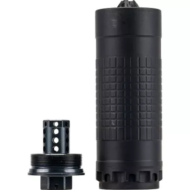 IWI 6mm Black Silencer with Direct Thread 1/2-28 HUB-T Mount (IWS6K)