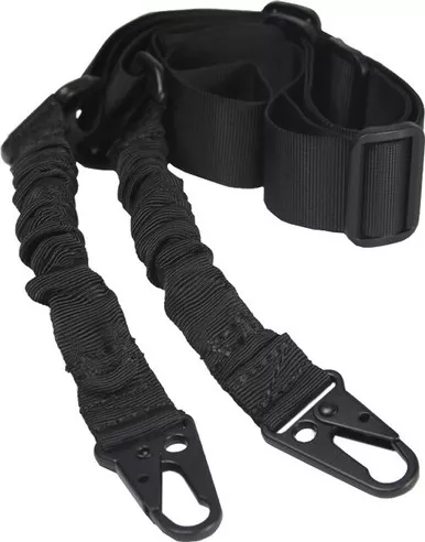 J&E Machine Tech 2-Point Bungee Rifle Sling Black