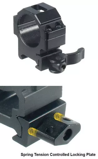 Leapers UTG Max Strength Picatinny 30mm Scope Rings 22mm Low