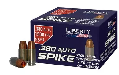 Liberty Spike .380ACP 55gr 20/Bx