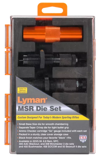 Lyman 7690112 MSR Precision Die System 4-Die Set 50 Beowulf