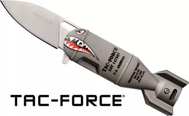 Master Cutlery TAC-Force Pocket Knife 2.25" Drop Point Grey