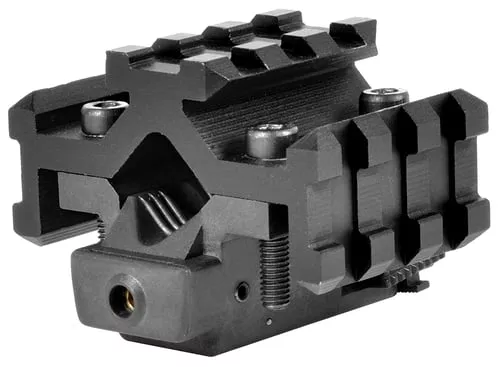 NcStar ATRLS Tri-Rail Universal Barrel MountBlack Anodized Red Laser