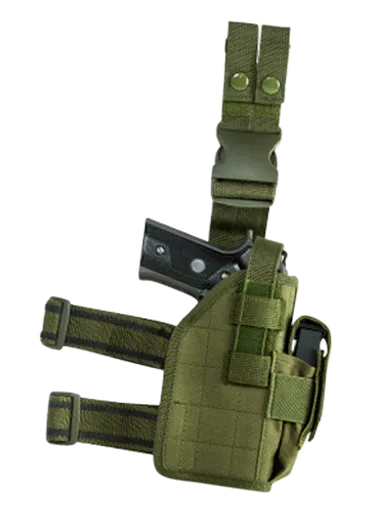 NcStar CVDLHOL2954G Drop Leg Holster Green Right Hand