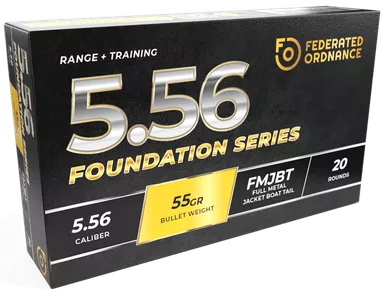 Nemo Arms 5.56mm Ammo 55gr FMJBT Box of 20