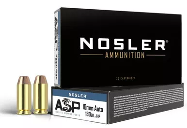 Nosler 10mm 180gr JHP Asp 50/Bx