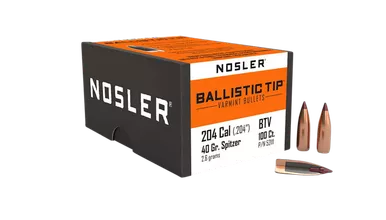 Nosler 52111 Ballistic Tip204Ruger 40gr Spitzer 100/Box