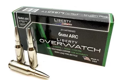 Overwatch 6mmARC 103Gr Copper 20rd/Box