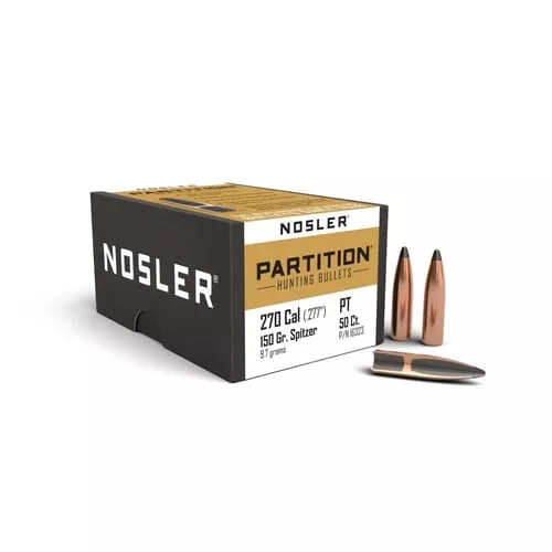 PARTITION 270 CALIBER 0.277" SPITZER FB 150GR 50/BOX