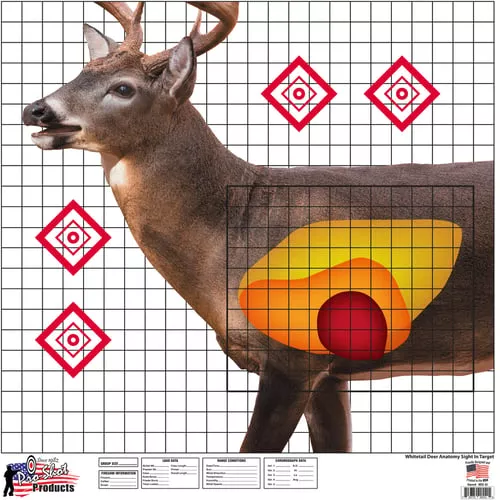 Pro-Shot Whitetail Deer Sight In Target 25 X 25 5/ct