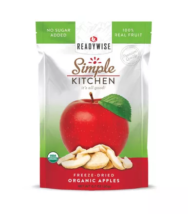 ReadyWise Simple Kitchen Organic Apples Freeze Dried Food 0.7 oz