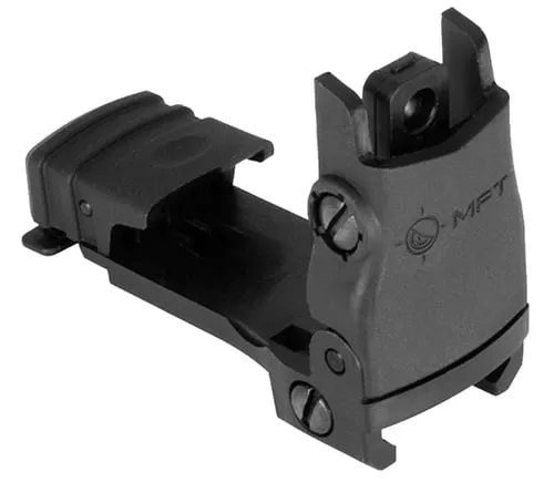 Rear Back Up Polymer Sight flip up with Windage Adjustment