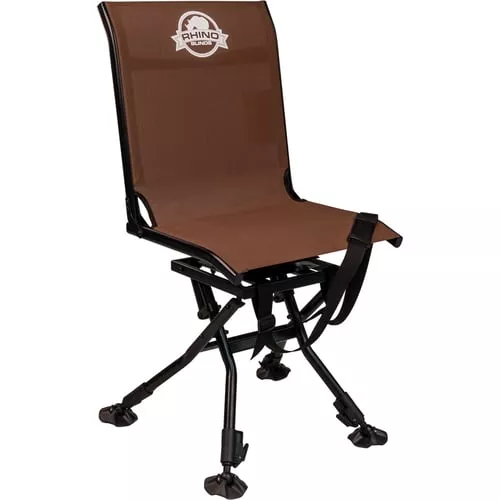 Rhino Blind Adjustable Swivel ChairBlack Texteline