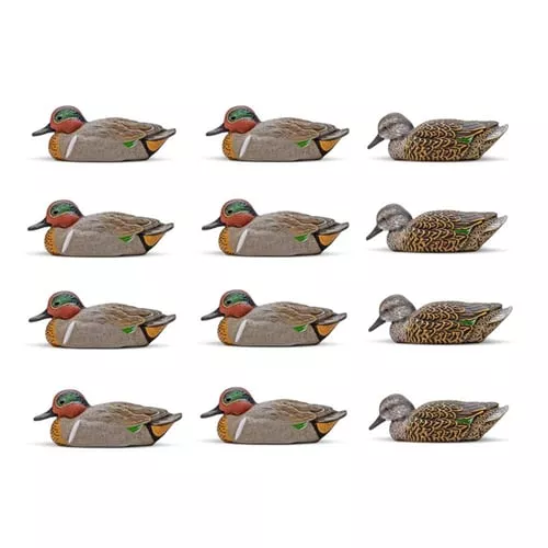 Rig'Em Right Mainline Series Green-Winged Teal Duck Decoy 12/ct