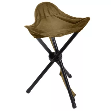 ROTHCO Collapsible Coyote Brown Stool w/ Carry Strap (4593)