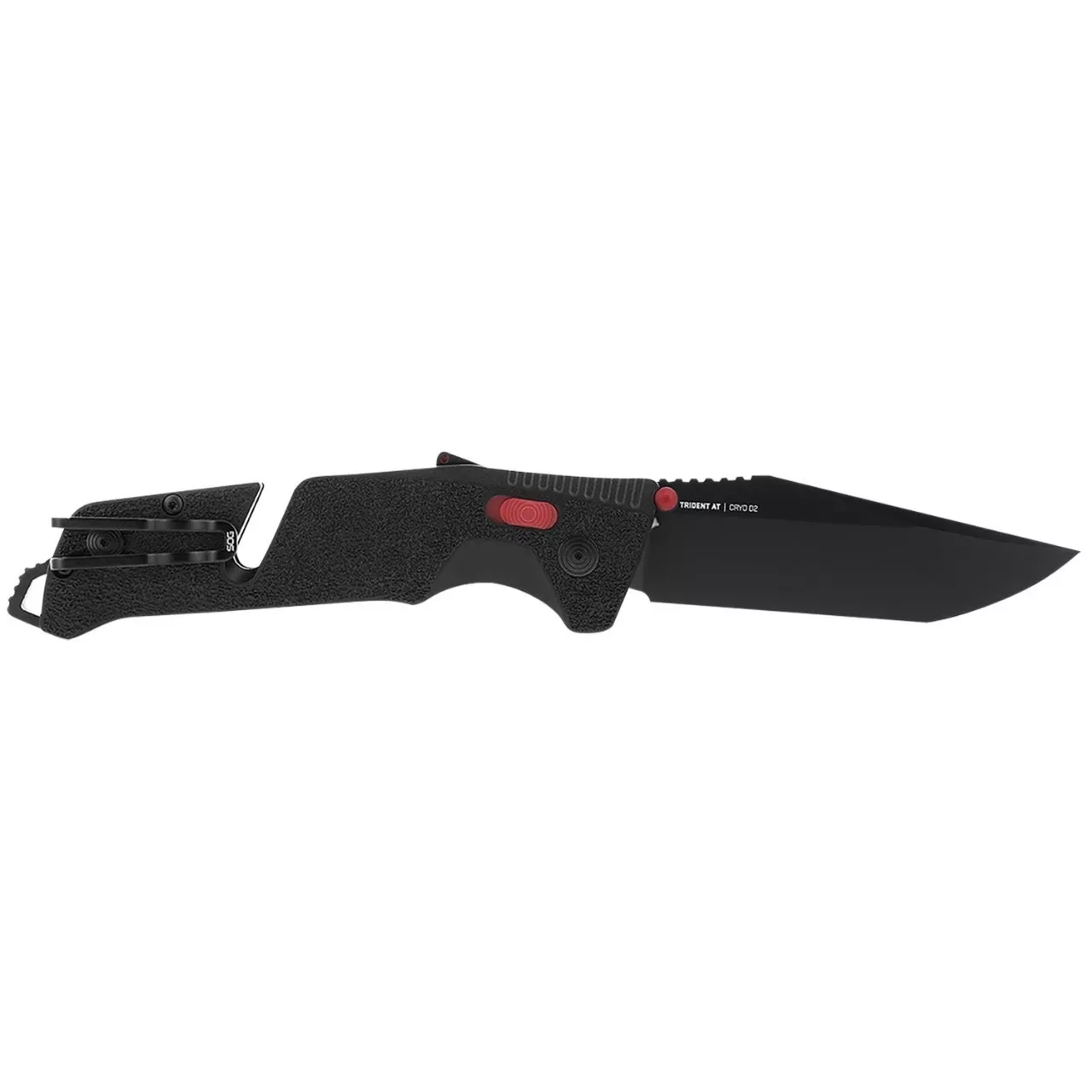 S.O.G. Trident AT 3.70" Folding Tanto Plain TiNi Cryo D2 Steel Knife