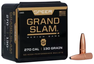 Speer 1465 Grand Slam270Cal 130gr Soft Point 50 Per Box/5 Case