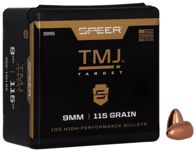 Speer 3995 TMJ9mm 115gr Total Metal Jacket 100 Per Box/5 Case