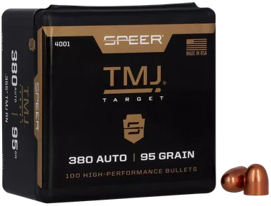 Speer 4001 TMJ380ACP 95gr Total Metal Jacket 100 Per Box/5 Case